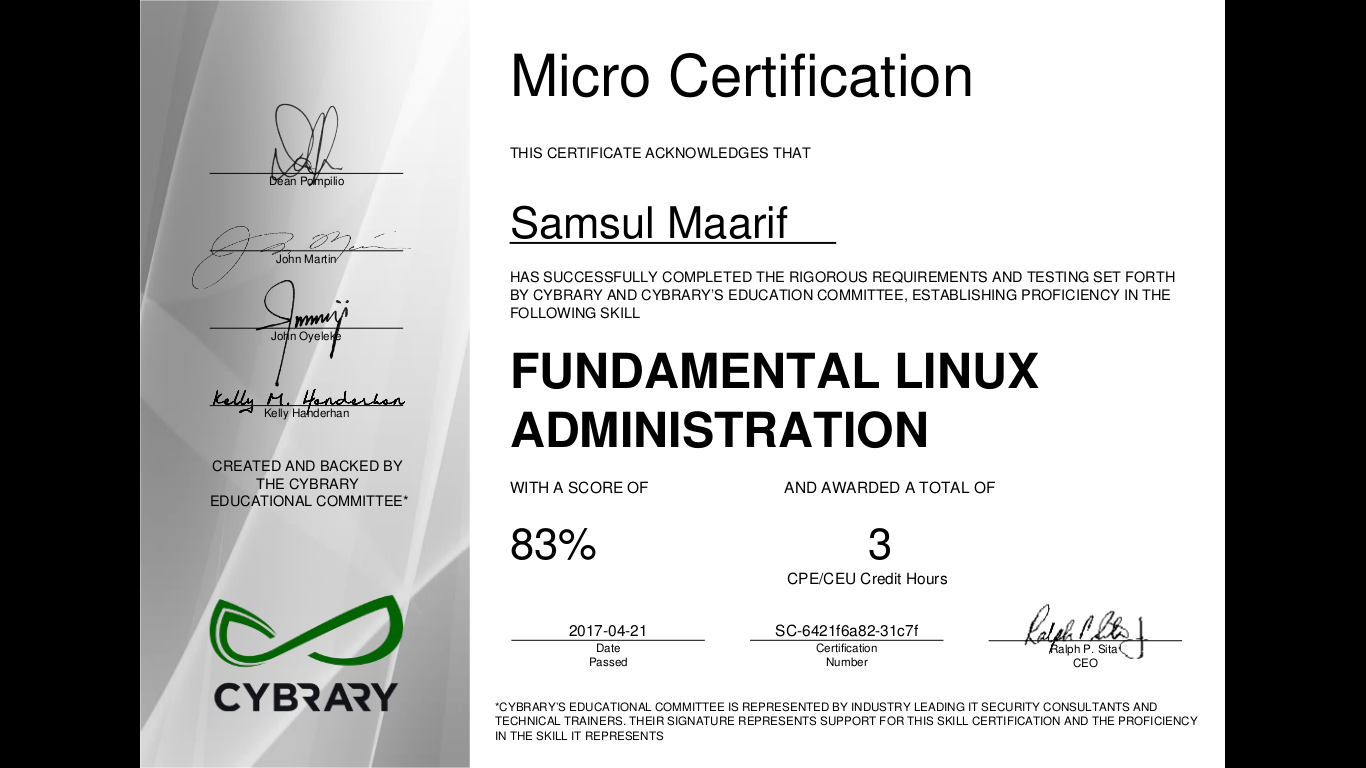 linux certified administrator